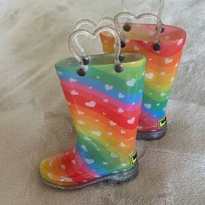 Kids light up Wellie boots